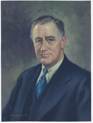 portrait of Franklin Delano Roosevelt